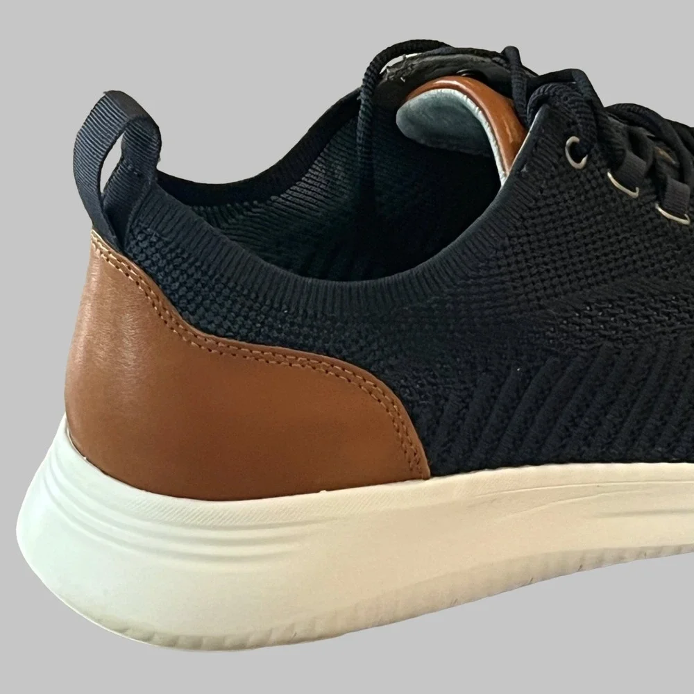 Johnston & Murphy Amherst Knit U-Throat Sneakers Mens 12 M Navy 25-3439